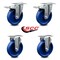 Service Caster 5 Inch Solid Polyurethane Swivel Top Plate Caster Lock Brakes 2 Rigid SCC, 2PK SCC-TTL20S514-SPUS-2-R-2 - alternate 3